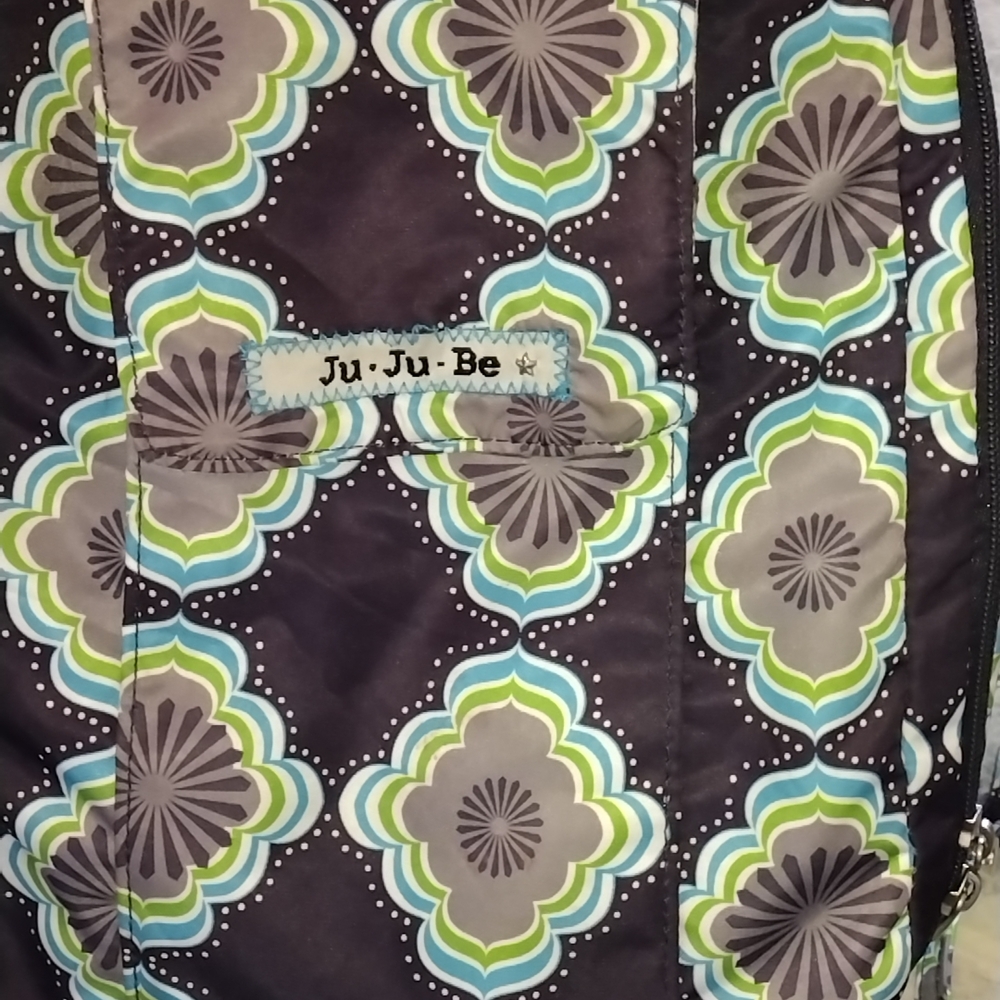 Ju-Ju-Be Floral Pattern Backpack in Purple and Green - Picture 7 of 17